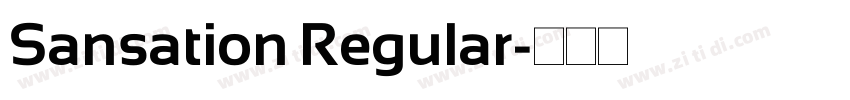 Sansation Regular字体转换